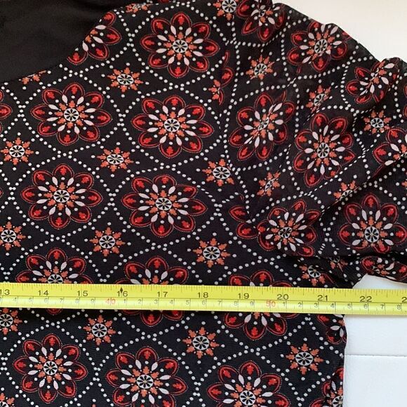 Zag&Rachel Women’s Black Multi Floral Tunic Size L - Picture 6 of 9